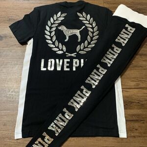 NEW VS PINK CRESCENT BLING OUTFIT SET S